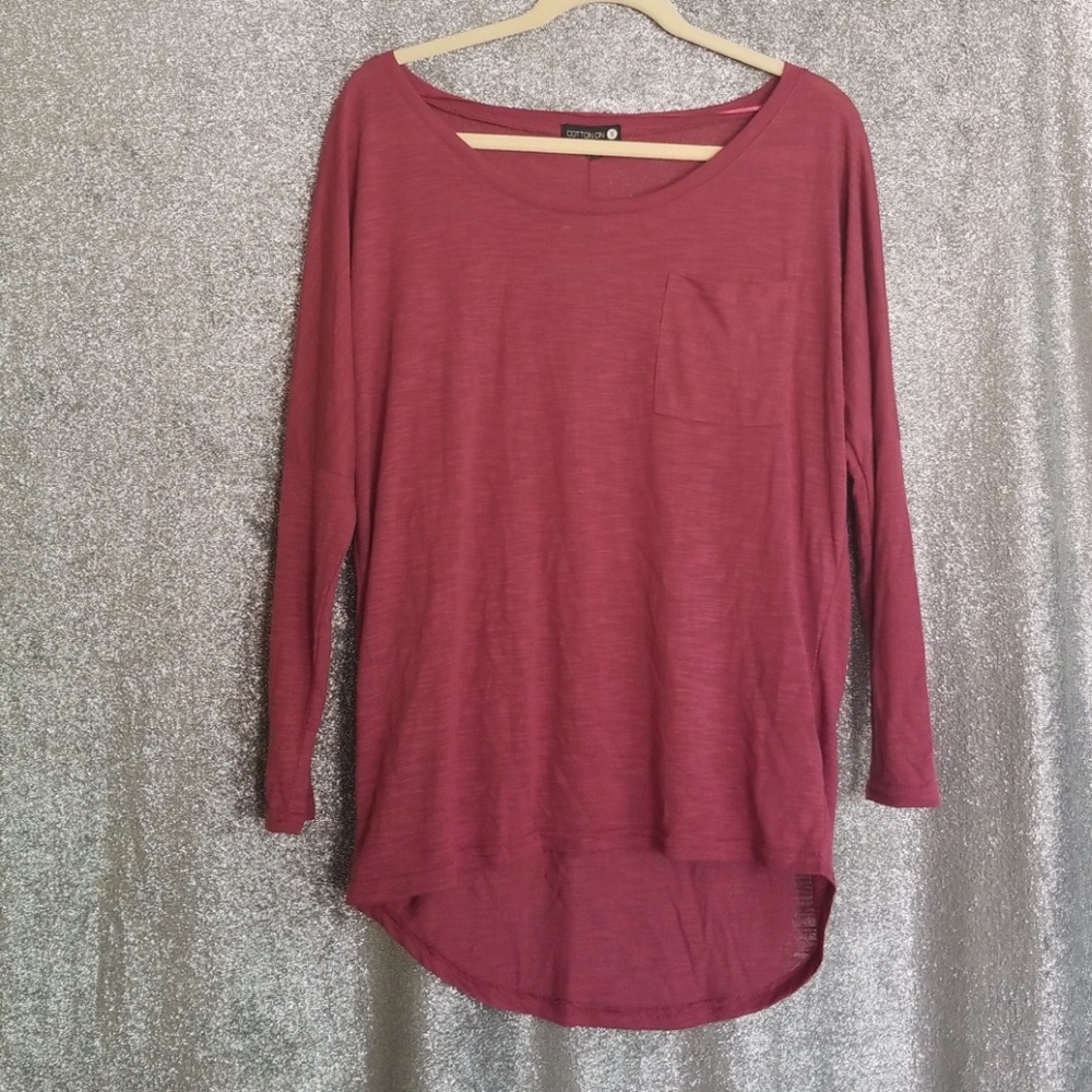 Cotton on long sleeve top